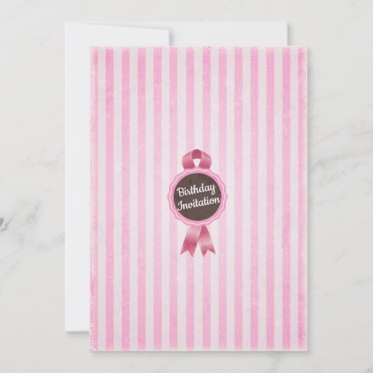 Ice Cream Parlor verjaardagsuitnodiging Kaart (Achterkant)