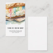 Ice Cream Parlor visitekaartje (Voorkant / Achterkant)
