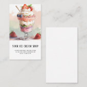 Ice Cream Parlor visitekaartje (Voorkant / Achterkant)