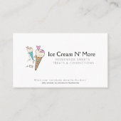 Ice Cream Parlor Visitekaartje (Voorkant)