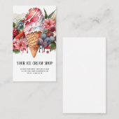 Ice Cream Parlor visitekaartje (Voorkant / Achterkant)