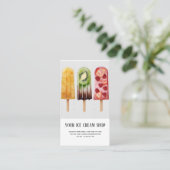 Ice Cream Parlor visitekaartje (Staand voorkant)