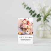 Ice Cream Parlor visitekaartje (Staand voorkant)