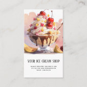 Ice Cream Parlor visitekaartje (Voorkant)