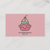 Ice Cream Parlor Visitekaartje (Voorkant)