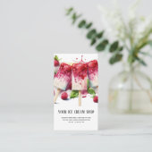 Ice Cream Parlor visitekaartje (Staand voorkant)