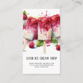 Ice Cream Parlor visitekaartje (Voorkant)