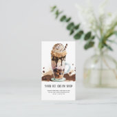 Ice Cream Parlor visitekaartje (Staand voorkant)