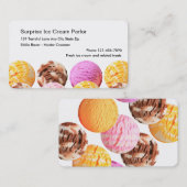 Ice Cream Parlor-Visitekaartjes Visitekaartje (Voorkant / Achterkant)
