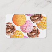 Ice Cream Parlor-Visitekaartjes Visitekaartje (Achterkant)