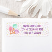 Ice Cream Party Adresetiketten Etiket (Insitu)