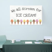 Ice Cream Party-banner Spandoek (Beurs)