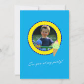 Ice Cream Party Birthday Invitation Kaart (Achterkant)