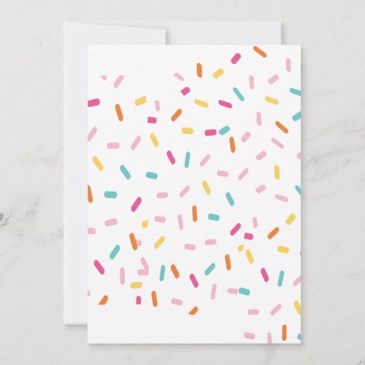 Ice Cream Party Birthday Uitnodiging (Achterkant)