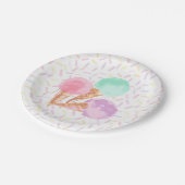 Ice Cream Party-Borden Papieren Bordje (Gekanteld)