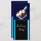 ICE CREAM PARTY - DESERT SHOP, blauw rood zwart (Voorkant / Achterkant)