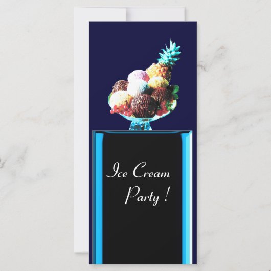 ICE CREAM PARTY - DESERT SHOP, blauw rood zwart (Voorkant)