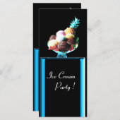 ICE CREAM PARTY - DESERT SHOP, blauw rood zwart (Voorkant / Achterkant)