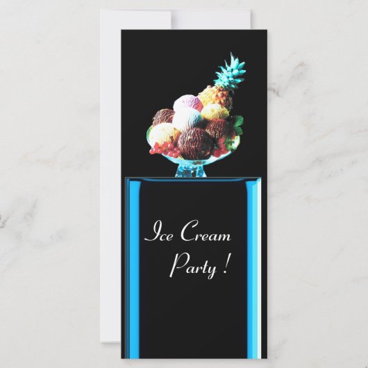 ICE CREAM PARTY - DESERT SHOP, blauw rood zwart (Voorkant)
