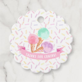 ICE CREAM Party Favor Label