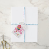 Ice Cream Party Favor Label Cadeaulabel (Met Touw)