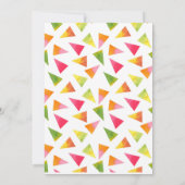 Ice Cream Party Friends Baby shower Invitation Kaart (Achterkant)