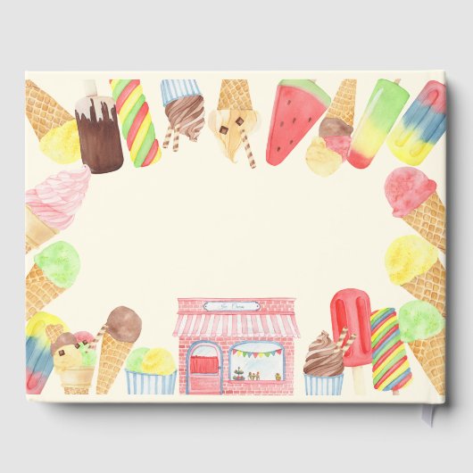 Ice Cream Party Gastenboek (Achterkant)