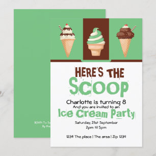 Ice Cream Party - Gepersonaliseerd Kaart