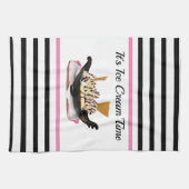 Ice Cream Party Kitchen Hand Towel Theedoek (Horizontaal)