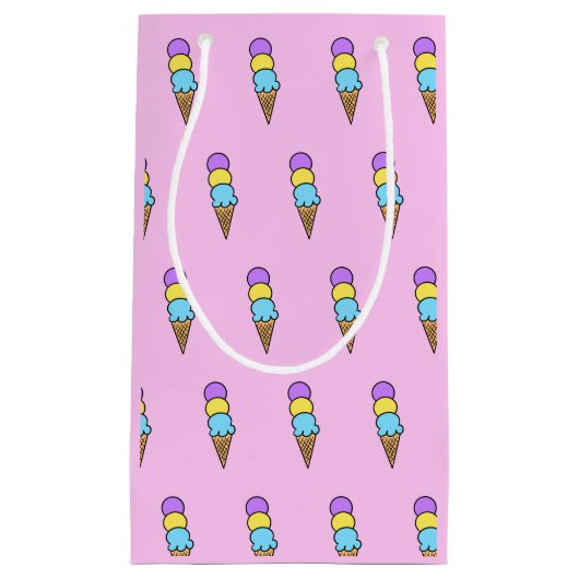 "Ice Cream Party" Klein Cadeauzakje (Voorkant)