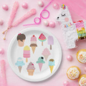 Ice Cream Party Papieren Bordje (Feest)
