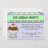 Ice Cream Party, pastel Sweet Shoppe Kaart (Voorkant)