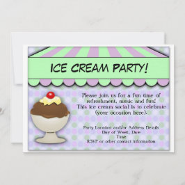 Ice Cream Party, pastel Sweet Shoppe Kaart