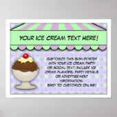 Ice Cream Party, pastel Sweet Shoppe Poster (Voorkant)