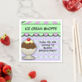 Ice Cream Party, pastel Sweet Shoppe Servet