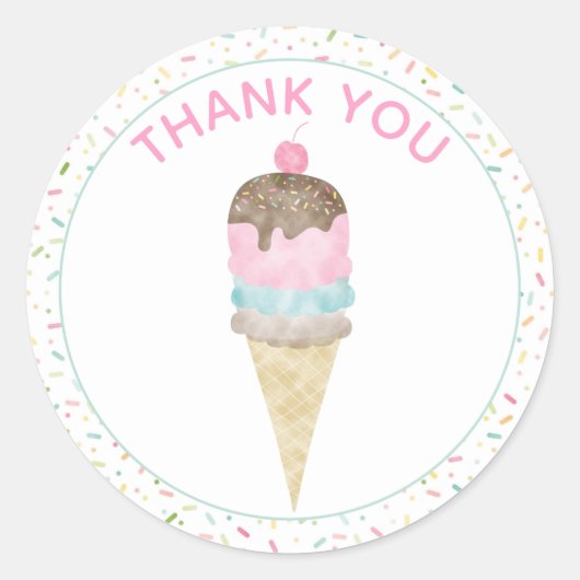 Ice Cream Party Stickers (Voorkant)