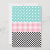 Ice Cream party verjaardaguitnodiging Kaart (Achterkant)