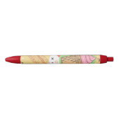 Ice cream pastel Playful pattern abstract Blauwe Inkt Pen (Voorkant)
