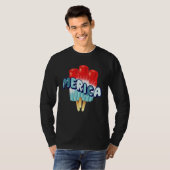 Ice Cream Patriotic  US Flag Merica 4th OF July T-shirt (Voorkant volledig)
