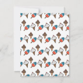 Ice Cream Patriottisch Verjaardagsfeest Bedankkaart (Achterkant)