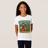 Ice Cream Patrol - Funny Moose Kinder zomer T-Shir T-shirt (Voorkant volledig)