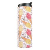 Ice Cream Pattern aangepaste monogram tumbler Thermosbeker (Gedraaid links)