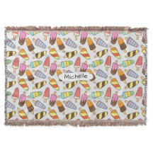 Ice Cream Pattern, aangepaste naam: goot deken