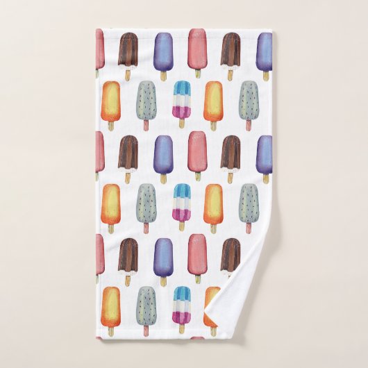 Ice Cream Pattern Bad Handdoek (Handdoek)