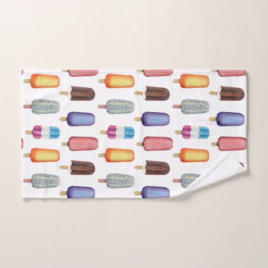 Ice Cream Pattern Bad Handdoek (Handdoek)