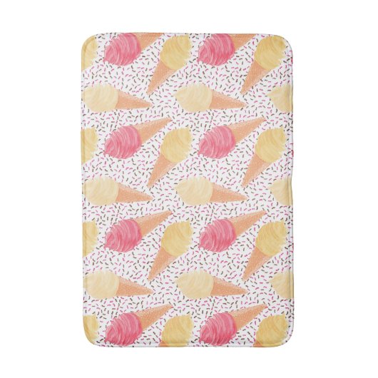 Ice Cream Pattern badmatten (Voorkant Verticaal)