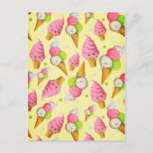 Ice Cream Pattern Briefkaart (Voorkant)