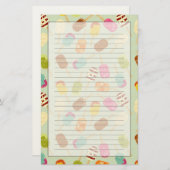 Ice Cream Pattern Briefpapier (Voorkant / Achterkant)