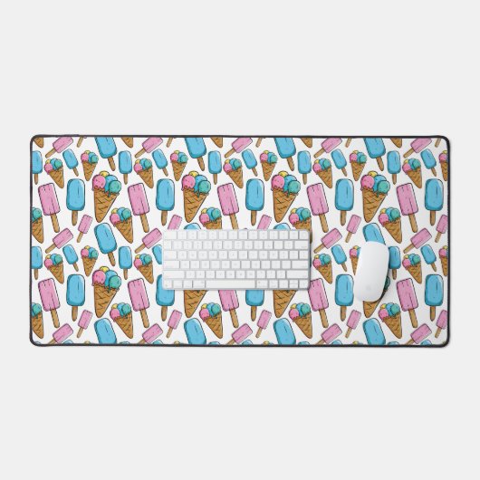 Ice Cream Pattern Bureaumat (Keyboard & Muis)