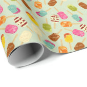 Ice Cream Pattern Cadeaupapier (Rol Hoek)